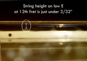 ovation string height